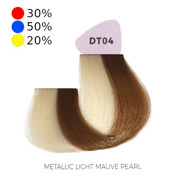 Inebrya Blondesse Toner Demi Permanent DT04 Metallic Light Mauve Pearl 100 mL-2