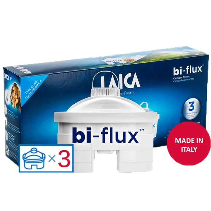 F4M FILTRI PER CARAFFA LAICA BI-FLUX CARTUCCE 3+1 GRATIS