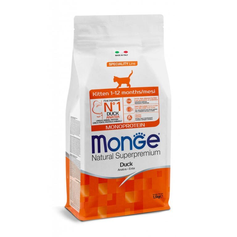 0016105 Monge Cat Mono Protein Kitten Duck 15kg (1)