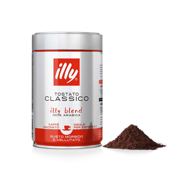 Illy Classico Espresso Ground Coffee 250g 8003753900438 700x700 1