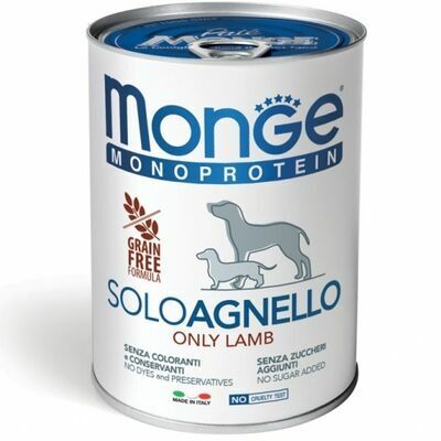 Monge Monoproteinic Pate 100 Lamb 400 Gr.spm .7647 B1