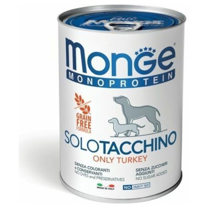 Monge Monoproteinic Pate 100 Turkey 400 Gr.spm .7646 B1