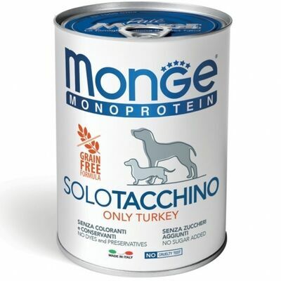 Monge Monoproteinic Pate 100 Turkey 400 Gr.spm .7646 B1
