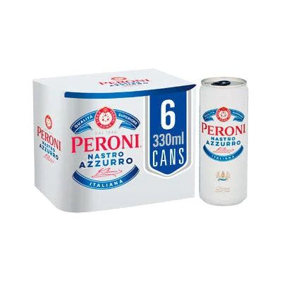 Peroni Nastro 6x330ml Cans World Beer 8008440512192