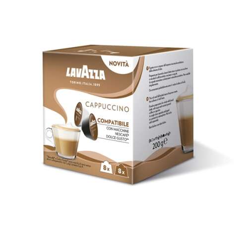 Lavazza Cappuccino Dolce Gusto Kapselpackung 8 Stuck 8 Stuck 200g 8000070042391 48079376 500x500