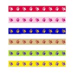 6pcs Pack 0 8cm Wide Paws Print Nylon Cat Dog Font B Collars B Font Multicolors