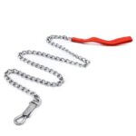 S M L Size Pet Chain Red Nylon Handle Dog Leash 122cm 48 Long Outdoor Walk