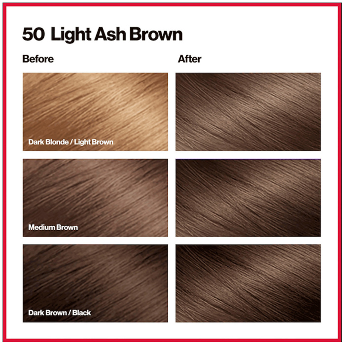 Revlon Colorsilk Beautiful Color Permanent Hair Colour 50 Light Ash Brown 50776 3 Details