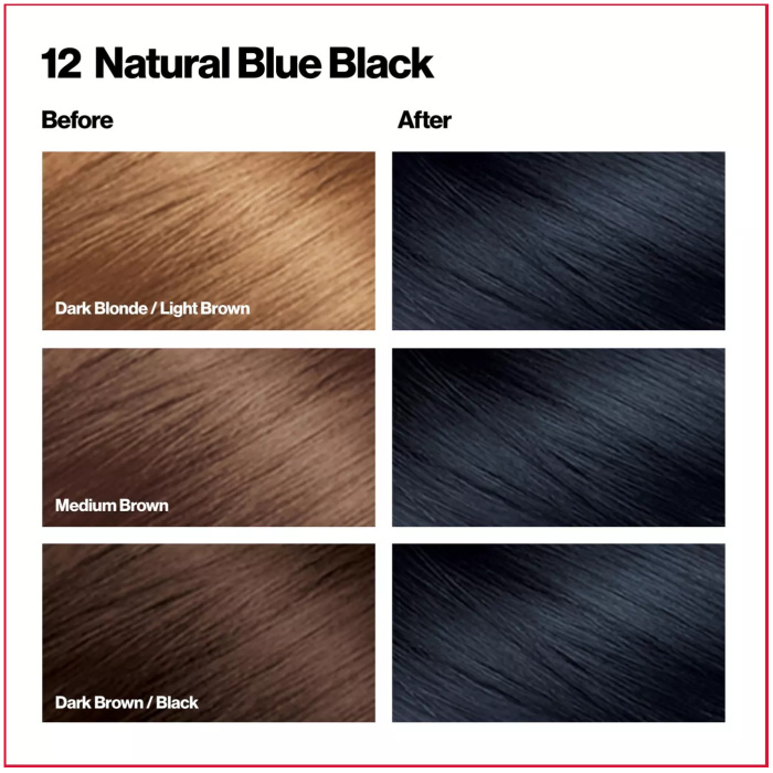 Revlon Colorsilk Hair Color 12 Natural Blue Black 2