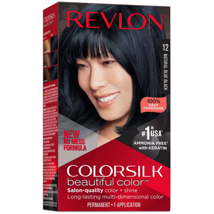 Revlon Colorsilk Hair Color 12 Natural Blue Black