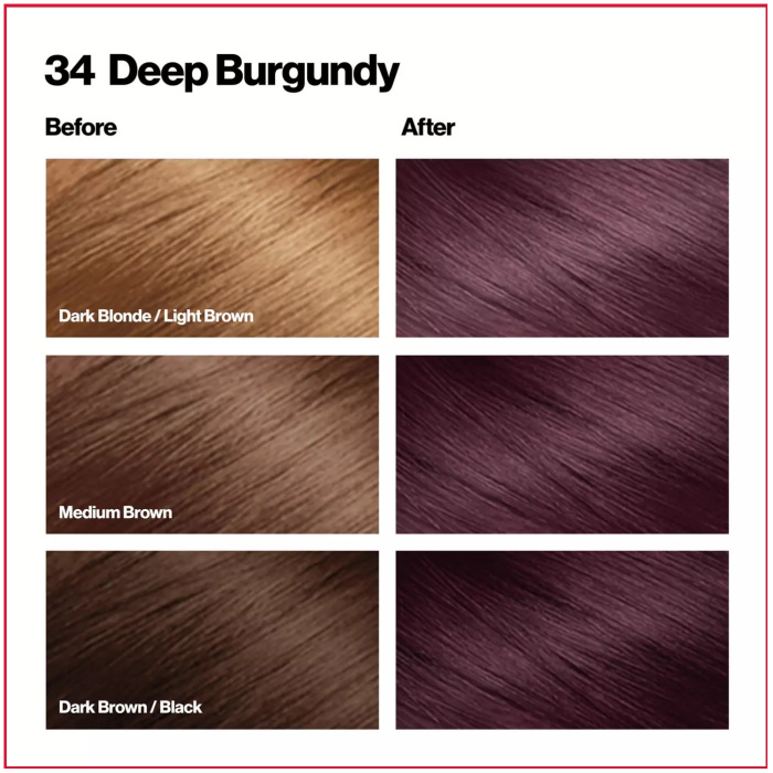 Revlon Colorsilk Hair Color 34 Deep Burgundy 2