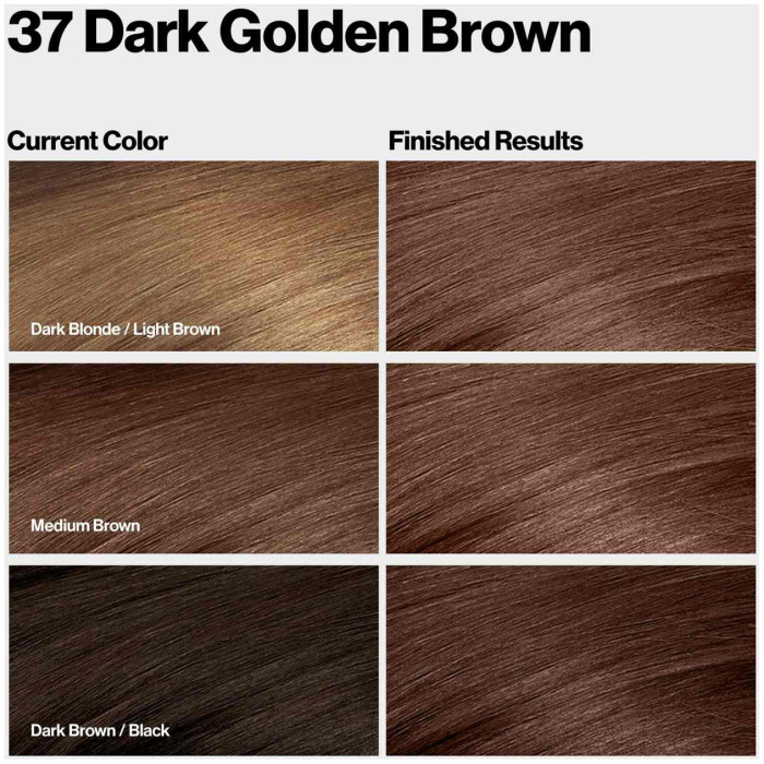 Revlon Colorsilk Hair Color 37 Dark Golden Brown 2