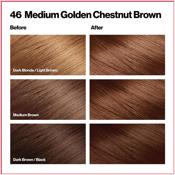 Revlon Colorsilk Hair Color 46 Medium Gold Chestnut Brown 2