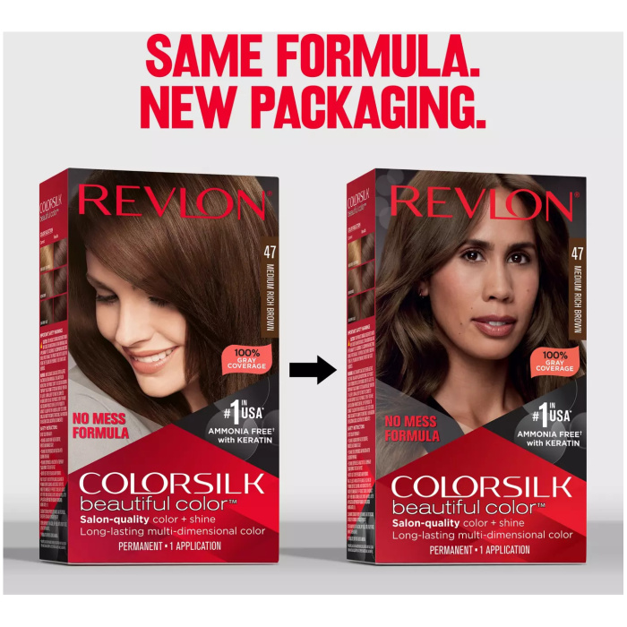 Revlon Colorsilk Hair Color 47 Medium Rich Brown 2