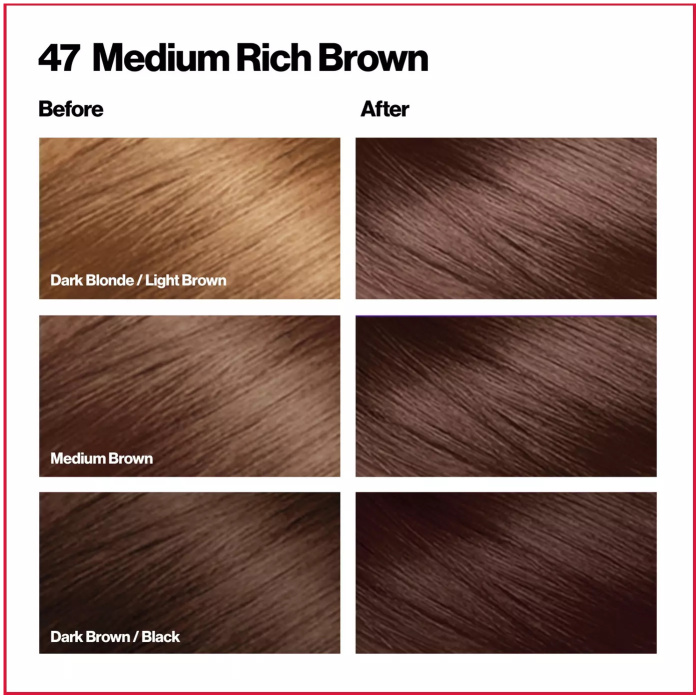 Revlon Colorsilk Hair Color 47 Medium Rich Brown 3