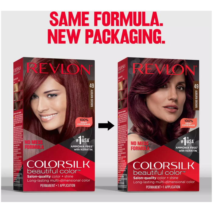 Revlon Colorsilk Hair Color 49 Auburn Brown 2