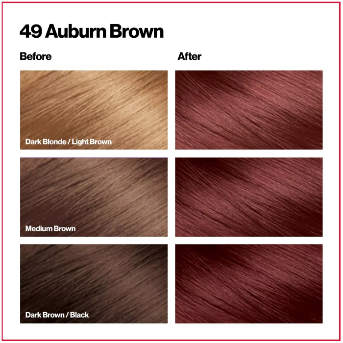 Revlon Colorsilk Hair Color 49 Auburn Brown 3