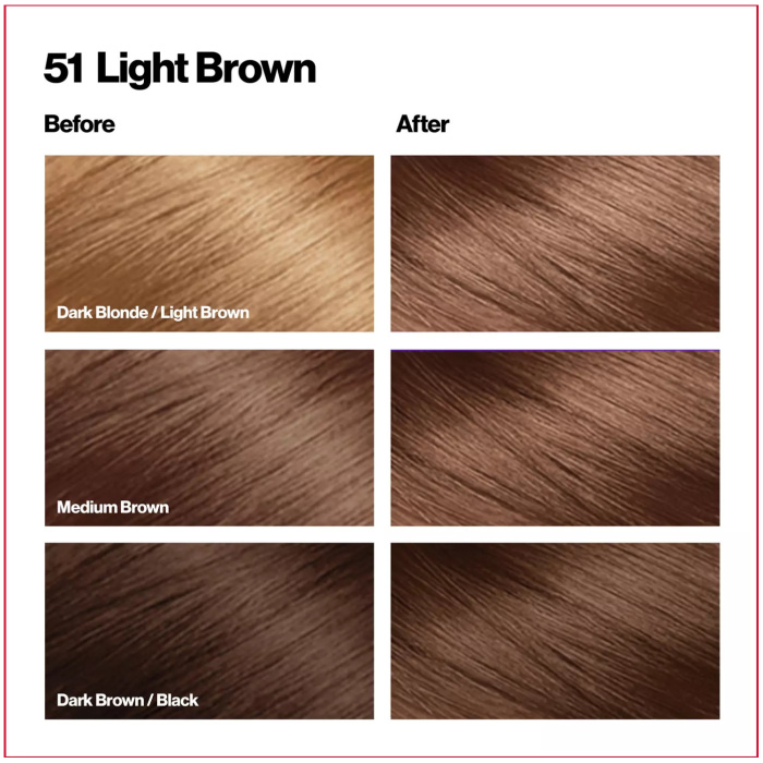 Revlon Colorsilk Hair Color 51 Light Brown 2