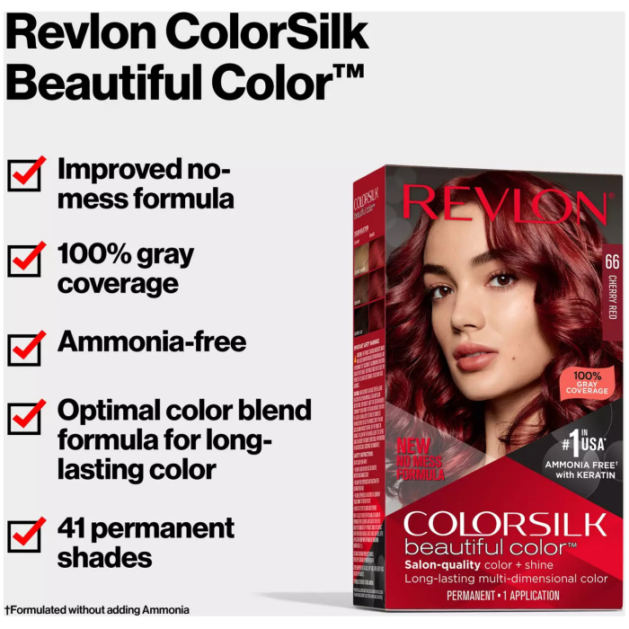 Revlon Colorsilk Hair Color 66 Cherry Red2