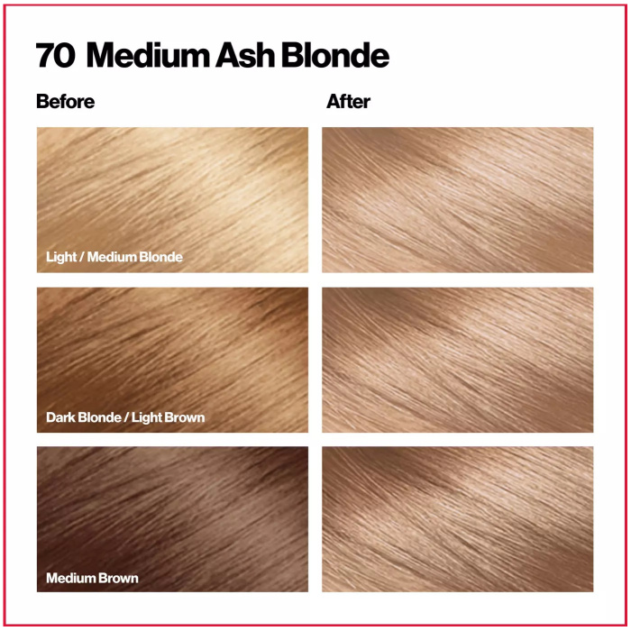 Revlon Colorsilk Hair Color 70 Medium Ash Blonde 3