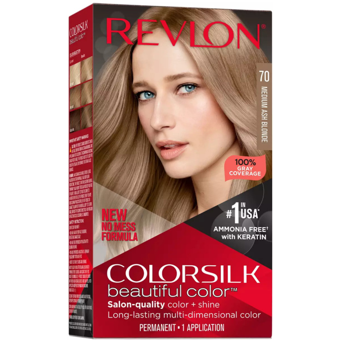 Revlon Colorsilk Hair Color 70 Medium Ash Blonde