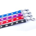 1 0 15 2 0 Cm Width Nylon Paw Print Dog Pet Walking Leash Lead 120cm