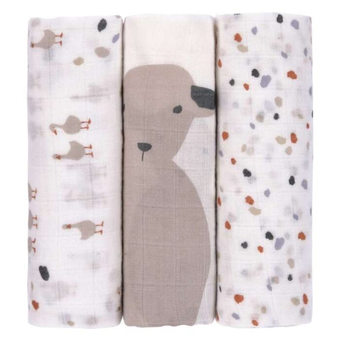 Lassig Lassig Tetra Pelena L 3 1 80x80 Cm Speckles Nature Baby Center